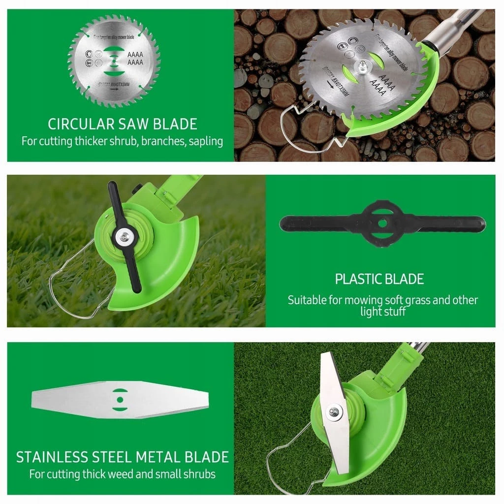 Cele trei cuțite: disc circular, cuțit de plastic și cuțit metalic